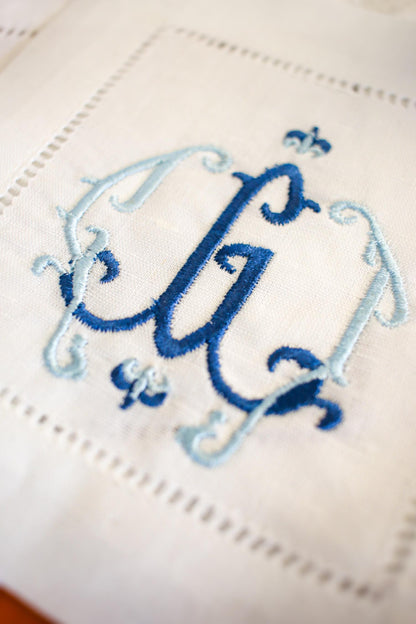 Monogram Embroidered Cocktail Napkins | Hostess Gifts | Wedding Registry | Grandmillenial Home