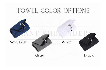 Custom Embroidered Golf Towel | Gifts for Him | Father’s Day Gifts | Groomsmen Gifts | Golf Gifts