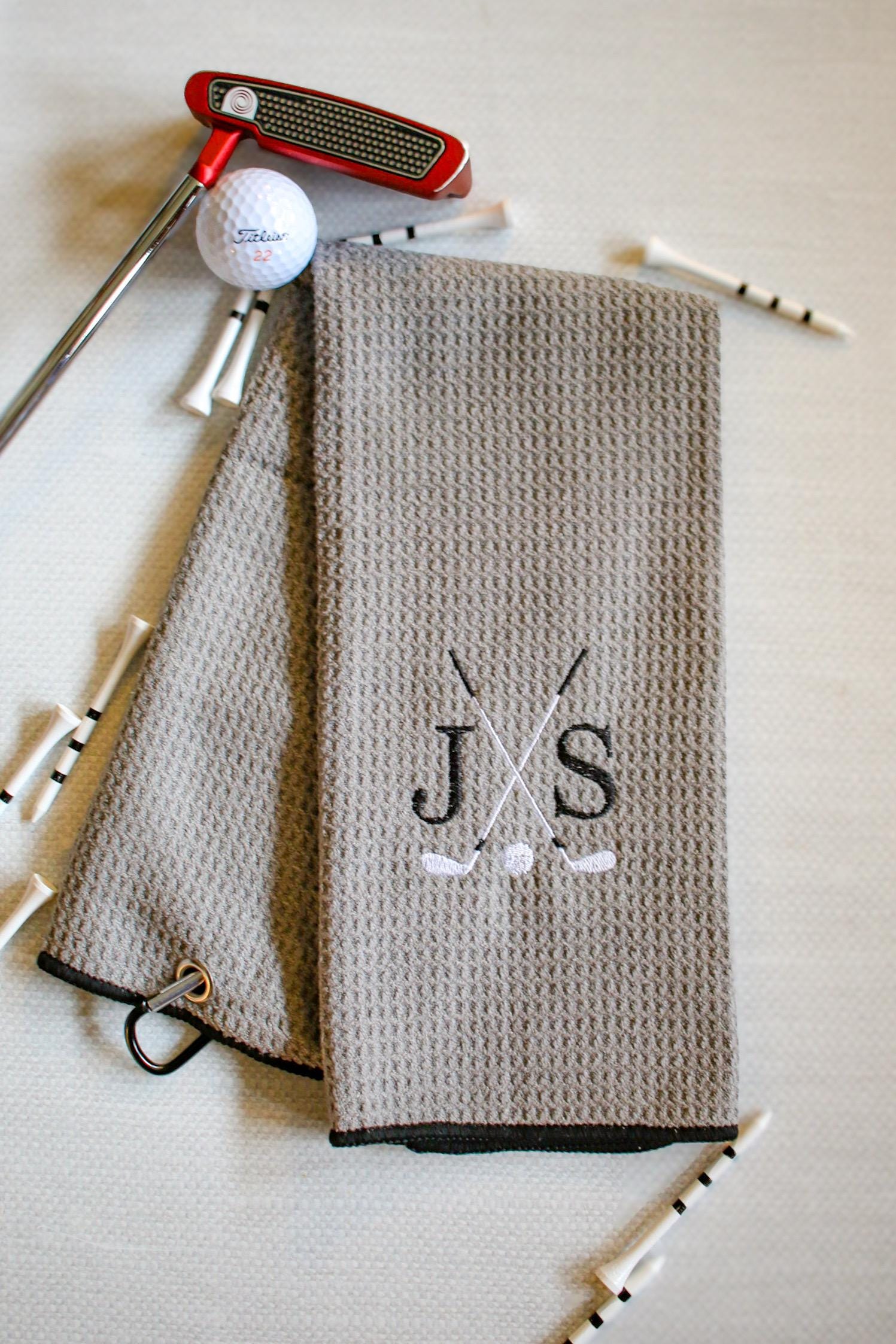 Custom Embroidered Golf Towel | Gifts for Him | Father’s Day Gifts | Groomsmen Gifts | Golf Gifts