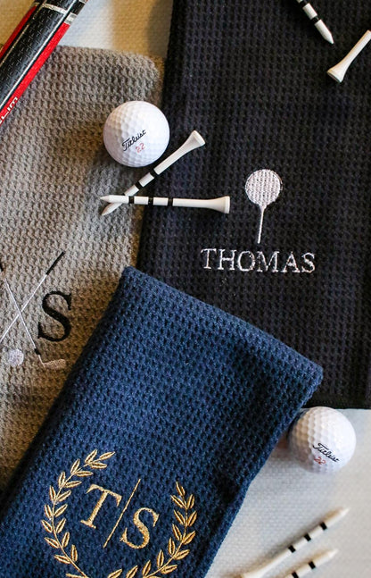 Custom Embroidered Golf Towel | Gifts for Him | Father’s Day Gifts | Groomsmen Gifts | Golf Gifts
