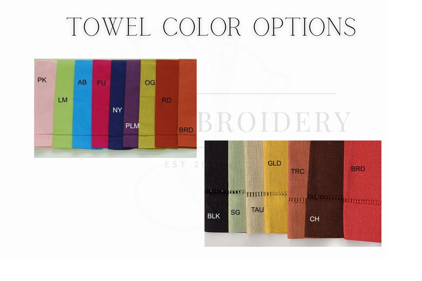 Horsebit Initial Embroidered Hand Towel | Hostess Gifts | Home Gifts | Wedding Gifts