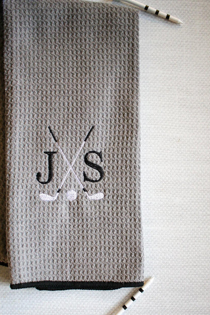 Custom Embroidered Golf Towel | Gifts for Him | Father’s Day Gifts | Groomsmen Gifts | Golf Gifts