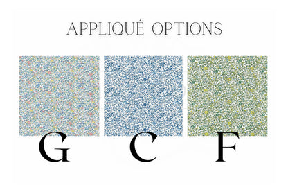 Appliqué Scalloped Bath Towel Set | Liberty of London Towels | Custom Towels | Christmas Gifts