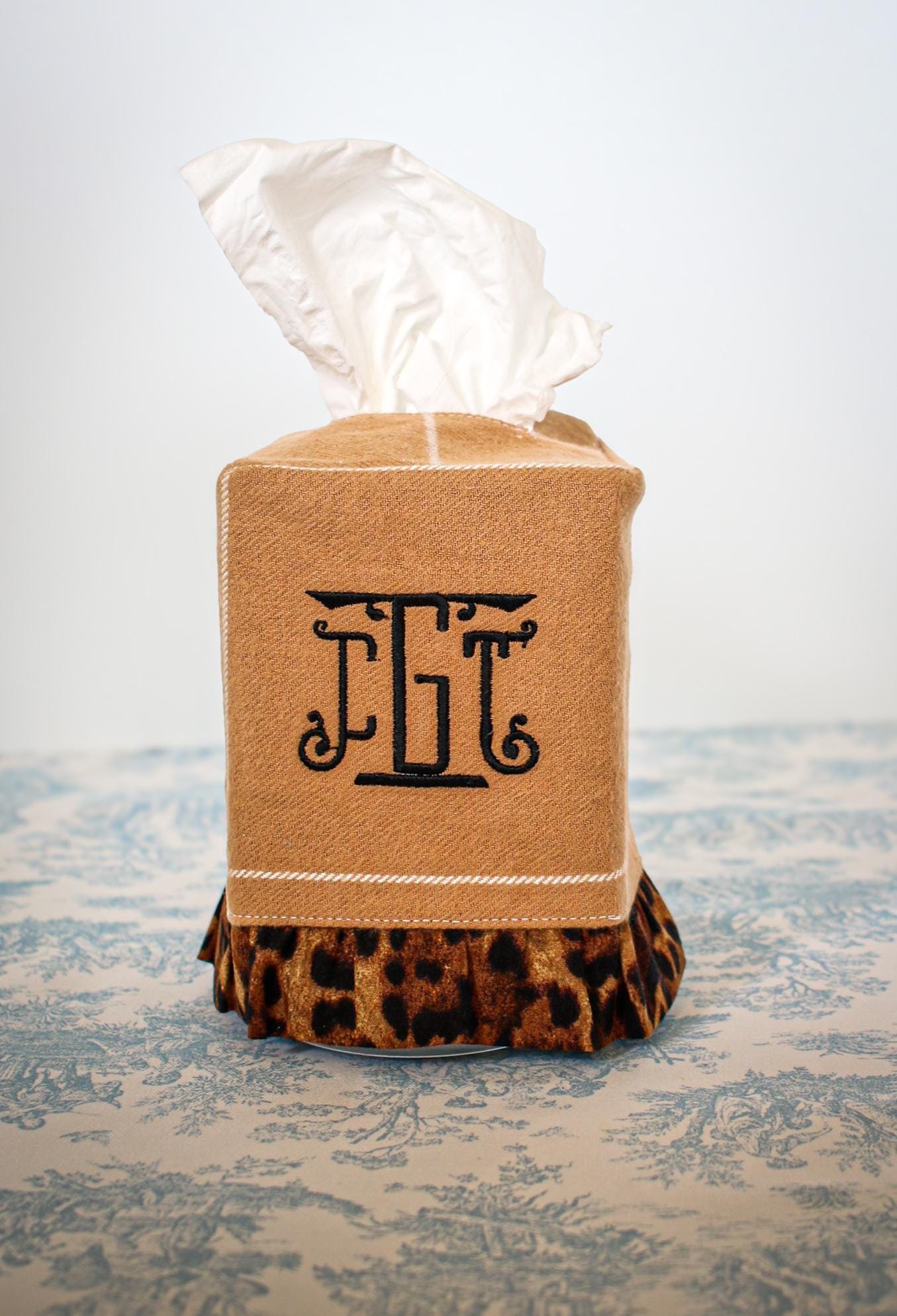 Custom Embroidered Tissue Box Cover | Home Gifts | Hostess Gifts | Grandmillenial Home