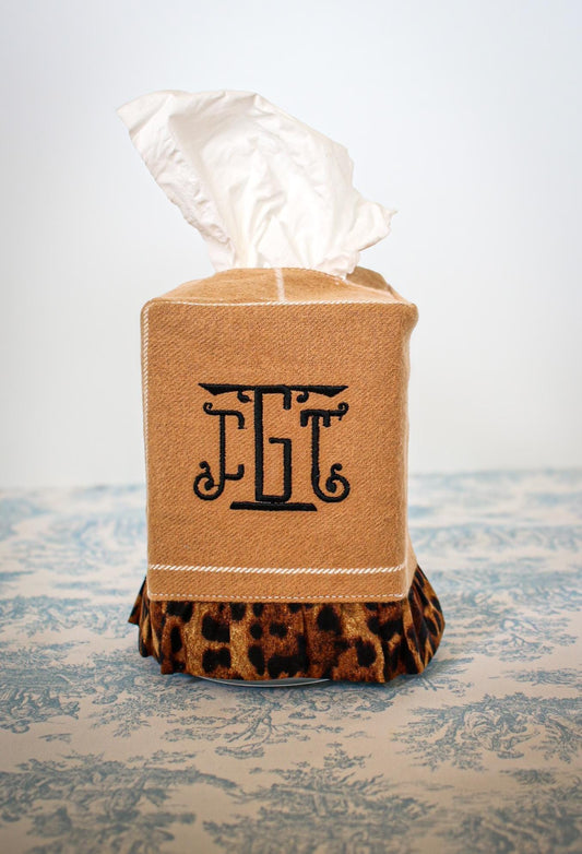Custom Embroidered Tissue Box Cover | Home Gifts | Hostess Gifts | Grandmillenial Home