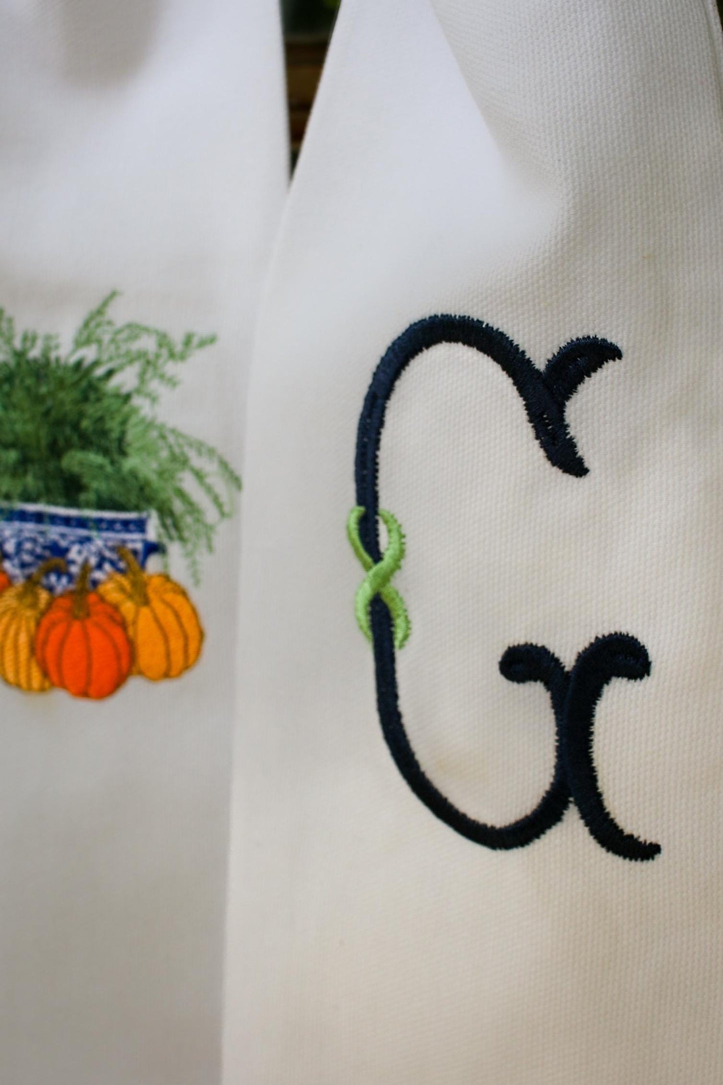 Embroidered Fall Wreath Sash | Home Gifts | Thanksgiving Decorations | Grandmillenial Home