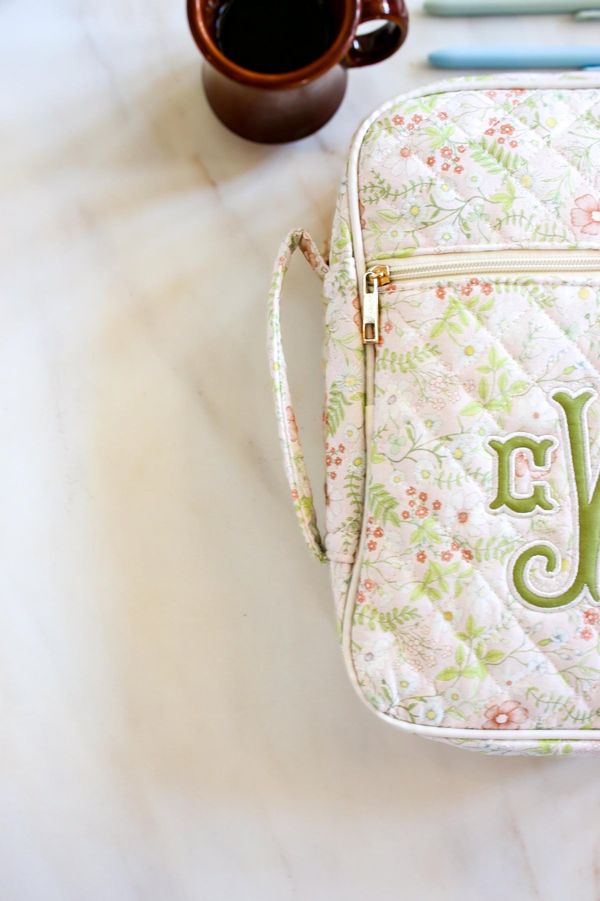 Personalized Appliqué Bible Cover | Monogrammed Quilted Bible Case with Zipper | Custom Bible Cover | Grandmillenial Gift