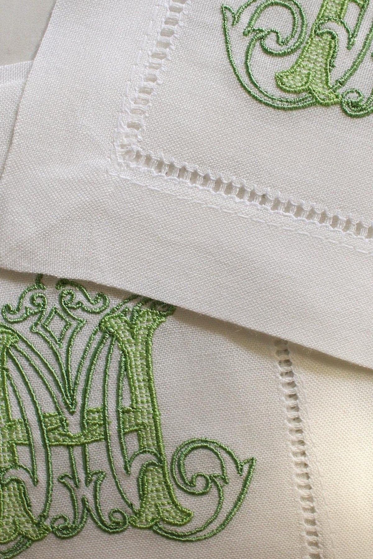Custom Monogramed Embroidered Cocktail Napkins | Set of 4 | Hostess Gifts | Wedding Gifts | Housewarming Gifts | Hostess Gifts