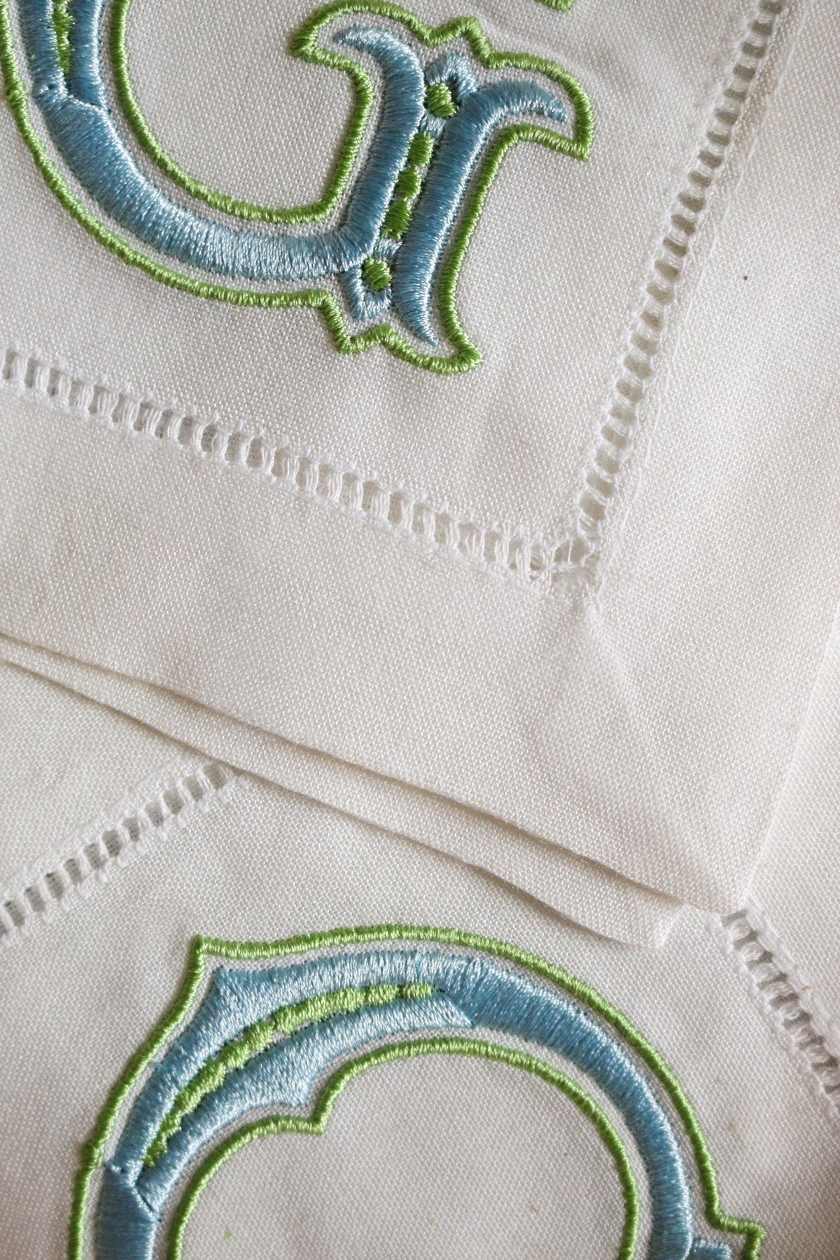 Custom Initial Embroidered Cocktail Napkins | Hostess Gifts | Chinoiserie Gifts | Wedding Gifts | Housewarming Gifts | Hostess Gifts